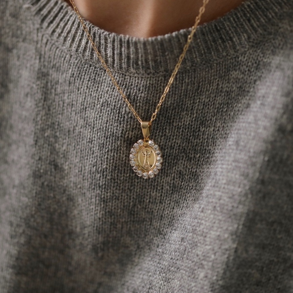 Baby Jesus Necklace | 18k Gold Filled - Picture 6 of 9